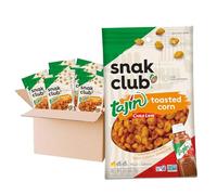 Snak Club Tajin Clásico sabor a chile y lima, crujientes, sabrosos aperitivos individuales bajos en colesterol, 2.5 onzas (paquete de 12)