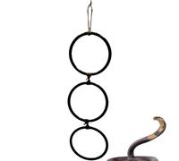 Snake Accessories for Tank, Snake Terrarium Accessories, Swing Hoop Chain Interactive Climbing Toy for Reptile Amphibian Habitat Setup, Enrichment Decor for Lizard Turtle Gecko