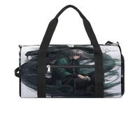 Snake And Man - Bolsa de gimnasio ligera, bolsa de viaje con compartimento para zapatos, bolsa de gimnasio para mujeres para pasar la noche, fin de semana, yoga, gimnasio, viajes de negocios, deportes