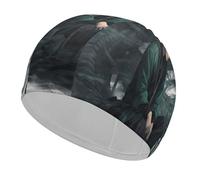 Snake and Man - Gorro de natación clásico unisex suave, gorro de natación recreativo, cómodo y flexible y duradero para entrenamiento de piscina y playa