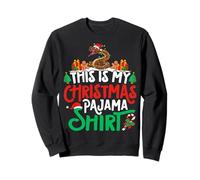 Snake Christmas Pajama Shirt Snake Lover Xmas Sudadera