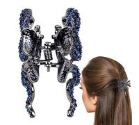 Snake Claw Clip, Rhinestone Barrette Hair Clip, 5x2x3cm/1.97x0.79x1.18 inches Portable Snake Jaw Clips for Girls, Friends, Family, Hairs Styling Accessory