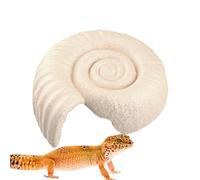 Snake Hides Ammonite Shape - 2.56 Inch Small Animal Shelter for Reptile Habitat, Decorative Terrarium House for Hiding Resting Sleeping,Garden Tank Home Play Environment