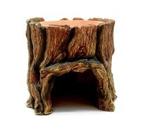 Snake Hides, Funny Tree Trunk Reptile Hideaway, Feeding Habitat for Reptiles, Underwater Landscape, Small Animal Hideaway for Fish, Shrimps, Frogs, Crabs, Turtles (Brown)