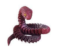 Snake impreso en 3D - 2,5 ft Toys Fidget impresos en 3D | Juguete articulado realista poliláctico, movimiento flexible Sernenti de impresión 3D para cumpleaños Cesta de Pascua Decorrile de escribano