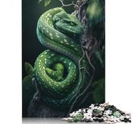 Snake in Jungle Puzzles Imposible,desafío for Adults Juego Educativo 1000 Piezas Obra De Arte De Juego De para Adultos, Regalos A Partir De 14 Años 1000pcs (38x26cm)