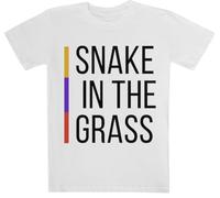 Snake In The Grass Snake Camiseta Blanca De Manga Corta para Niños