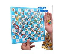 Snake Ladder Board Game Set Flight Chess Educational jogos juegos oyun Portable Family Party Games Funny Toys for Kids Adults