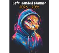 Snake Left Handed Planner: 10 Year Monthly | Large 120 Month Calendar | Gift For People Who Love Reptilian Animals, Reptile Lovers | Ideal for ... and Busy Individuals | 8.5 x 11 Inches | v1