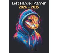 Snake Left Handed Planner: 10 Year Monthly | Large 120 Month Calendar | Gift For People Who Love Reptilian Animals, Reptile Lovers | Ideal for ... and Busy Individuals | 8.5 x 11 Inches | v1