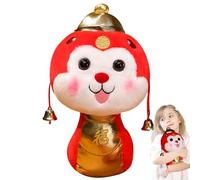 Snake Plush Doll, 2025 Cute Red Cartoon Snake Mascot, Soft and Cuddly Plush Toy, Perfect for Chinese New Year Home Decoration, Ideal for Living Room, Brings Joy and Good Fortune, 11.81 Inches