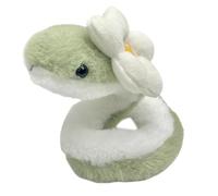 Snake Plush, Green Snake, Plush Snake Toy, Year of the Snake, 15.75 inches Long Table Decoration Year of the Snake Mascot Wrap-Around Design Soft Cuddly Plushie Hugger Toy Enhances Decor Safe for Use