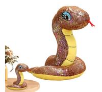 Snake Plush - Sequin Pet Snake Stuffed Animal, Soft Huggable Cute Plush Toy, For Kids Boys and Girls Bedroom Living Room Sofa Home Decor Gift Birthday Holiday Playroom Collectible Novelty Animal