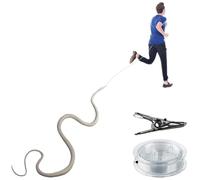 Snake Prank - Juguete de serpiente falso | Realistic Snake Toy with String | Clip Snake Prank Practical Jokes at Gatherings Garden Fake Tricky Prop Party Favor Realistic Fake Rubber Snake Toys