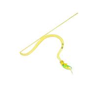 Snake Shape Cat Wand - Squeaky Mesh , Interactive Teaser Toy, Exercise Hunting Entertainment Accessory | For Cats Indoor Play Boredom Relief Training Activities Use Cat Teaser, Pet Toy, Interac
