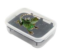 Snake Terrarium, 14 Grid Gecko Hatching Basin for Organized Breeding, Transparent Ventilated Reptile Habitat with Secure Lid Design, Stackable Climbing Enclosure, Indoor Transport Box