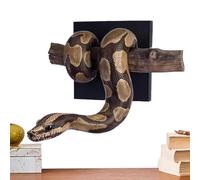Snake Wall Decor - 3D Gothic Resin Figurine With Branch | 1x Realistic Symbolic Garden Home Figurine | For Home Bedroom Living Room Outdoor Bathroom Indoor Office Patio Garden Porch Apartment