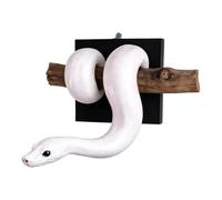 Snake Wall Decor - Resin 3D Python Sculpture | Realistic Shadow Art