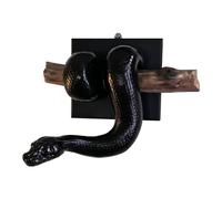 Snake Wall Decor - Resin 3D Python Sculpture | Realistic Shadow Art