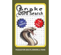 Snake Word Search Puzzle Book: Word Searches with Easy to Read Print about Snakes, hideouts, and more | 6x9 inches, 110 pages | 50+ Puzzles ... Gift for Vacations, Holidays, and Free Times