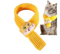 Snake Year Pet Knitted Scarf, Dog of The Snake Scarf, Warm Bandana Winter Holiday Puppy Accessories, Cozy Muffler for Puppies & Kittens, Size S/M/L, Red/Green, Set of 1