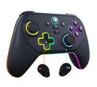 Snakebyte Gamepad PRO S2 - negro - Mando inalámbrico compatible con Switch 2, sensores de efecto Hall, iluminación RGB, botones adicionales programables, engineered in Germany