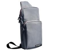 snakebyte Sling Case S2 - Bandolera Compatible con Switch 2, OLED y Lite, Espacio para Consola, mandos, Juegos y Accesorios, Compartimento Acolchado, Forro Suave, Repelente al Agua (Gris)