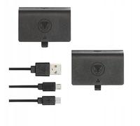 snakebyte Xbox One Battery Kit - Negro - 2 baterías Recargables para mandos de Xbox One a 800mAh, Comp. Xbox One Twin Charge X y Todos los gamepads de Xbox One, Incl. Cable de Carga Micro USB - Y 2m