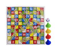 Snakes & Ladders Game For Kids Adults Portable Chess Traditional Board Games For Girls Boys