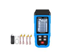 SNAKOL Termómetro Digital Tipo K, Medidor de Temperatura con Termopar, Registrador de Datos 5999, Almacenamiento de Datos para HVAC/Industrial 8306C