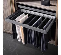 SnamicE Cajón extraíble para Pantalones de Armario, Ancho Ajustable, Metal, Ahorra Espacio, tendedero Oculto para la Parte Superior del Armario de la Lavadora, capacida,L500mm