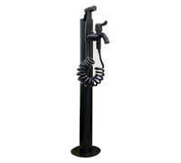 SnamicE Columna de Agua de jardín con Grifo, Grifo anticongelante para Exteriores, dispensador de Agua, Fuente Decorativa, un Solo Color - Tubo Redondo 7,One Color-Round Tube 7