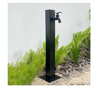 SnamicE Columna de Agua de jardín con Grifo, Grifo anticongelante para Exteriores, dispensador de Agua, Fuente Decorativa, un Tubo Cuadrado de un Color.,One Color-Square Tube 3