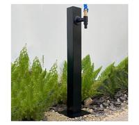SnamicE Columna de Agua para jardín con Grifo, Grifo anticongelante para Exteriores, dispensador de Agua, Fuente Decorativa, un Tubo Cuadrado de un Color 7,One Color-Square Tube 7