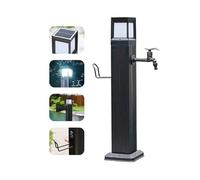 SnamicE Grifo Solar para Exteriores con Columna de Agua Vertical, Grifo Independiente anticongelante para Manguera, protección contra heladas y fácil Acceso al Agua.,