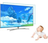 SnamicE Protector de pantalla de TV antirreflejos, antiluz azul, antiarañazos, antihuellas, instalación fácil y sin burbujas, transparente, 4, transparente, 32 pulgadas, 704 x 395 mm