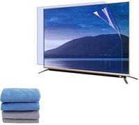 SnamicE Protector de pantalla mate antirreflejante, antiluz azul, antiarañazos y protección para los ojos, filtro de pantalla de TV para 32-75 pulgadas, transparente, 1269 x 721 mm