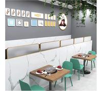 SnamicE Rejilla divisoria Decorativa Independiente de Hierro y Vidrio para Restaurante, Resistente al Color, para Mesa de Hot Pot, 30/50 cm, con riel bajo Elevado, privacidad, do,Gold-50x90cm