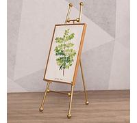 SnamicE Soporte para póster, Soporte de Dibujo Multifuncional para el hogar, Soporte de exhibición de Pintura de pie, Adecuado para Estudio, Oro Local Grande, Oro Loca,Local Gold-Large