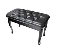 SnamicE Taburete de Piano con Almacenamiento de partituras, Banco de Piano con cojín de Cuero Suave para Profesionales, Uso doméstico y enseñanza.,