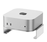 SNANSHI Soporte para Mac mini M4, soporte de escritorio de aluminio, fácil acceso al botón de encendido, organización de escritorio, disipación de calor mejorada compatible con Mac mini M4 / M4 Pro