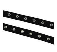 Snap Button Tape Trim ZCZQC 2 Yards 20x5mm079098inch Black Sewing Snap Fastener Tape Ribbon Male and Female Set