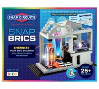 Snap Circuits SCBRIC1 Structures | Kit de exploración de ladrillo y electrónica Stem & Ladrillo Manual de Proyecto a Todo Color | 20 Piezas | 75 adaptadores Bric-2-Snap |140+ Brics, Multicolor