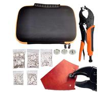 Snap Fastener Kit Tool, Heavy Duty Snap-Ring Pliers, Snap Button Kit, Sewing Snaps Kit, Snap Fastener Tool, Sewing Snap Pliers, Fabric Snap Button Kit, Clothing Snap Fastener Kit, Handheld Snap Button