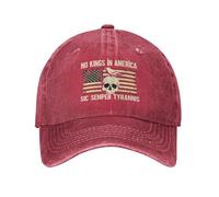 Snapback Cap No Hay Reyes En Estados Unidos. Resistir La Tiranía, El Fascismo Y La Protesta Política Son Positivos. Mujer Hombre Gorras Hip Hop Casual Sombrero Protección UV Gorra De Béisbol