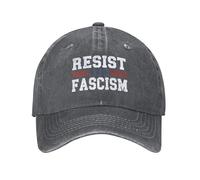 Snapback Cap Resistir El Fascismo, La Democracia, Las Protestas Y Las Campañas Políticas Unisex Gorras Hip Hop Cómoda Gorras Vaquera Casual Gorra Trucker para Aire Libre Verano Golf
