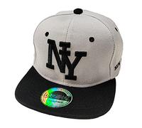 Snapback USA Cap Teenie Gorra Basecap Gorra Trucker Cappy Sport NY Teenie Graphiti Style, gris/negro, Talla única