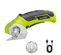 SnapFresh Cortador de Cartón Inalámbrico 4V, Tijera Eléctrica con 2 Cuchillas Autoafilables, Carga USB-C, Adecuada para Cartón, Papel, Alfombra, Cuero, Plástico y Embalajes