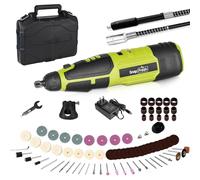 SnapFresh Kit de herramientas giratorias inalámbricas de 12 V, 7 velocidades, 77 accesorios, 2 accesorios, eje flexible, portabrocas universal sin llave, carga rápida de 1 hora