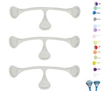 Snappi Sujetador para muselinas Prepliegues Pañales de tela | Paquete de 3 | Talla 1 (pequeño) (blanco)